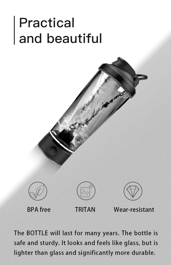 CRONY VT-006 Self-mixing Cup Portable Sustainable Rechargeable Plastic Electric Shaker Water Bottles