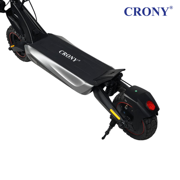 CRONY T2 Electric Scooter 1500W 70KM/H 48V 18Ah Battery 45-55KM Range 10 Inch Tubeless Tires Dual Suspension Foldable Smart App Control Front Rear Disc Brakes Heavy Duty Urban Off-Road Scooter for Adults