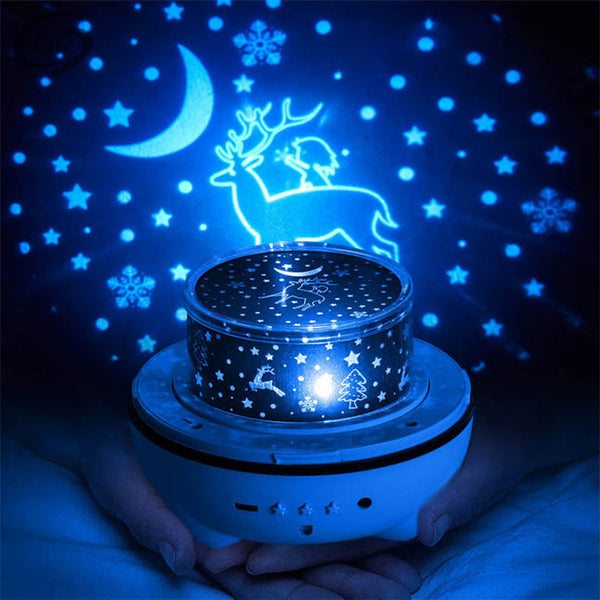 rabbit 6 kinds of pattern light Starry Sky Luminous Projection Nebula Music