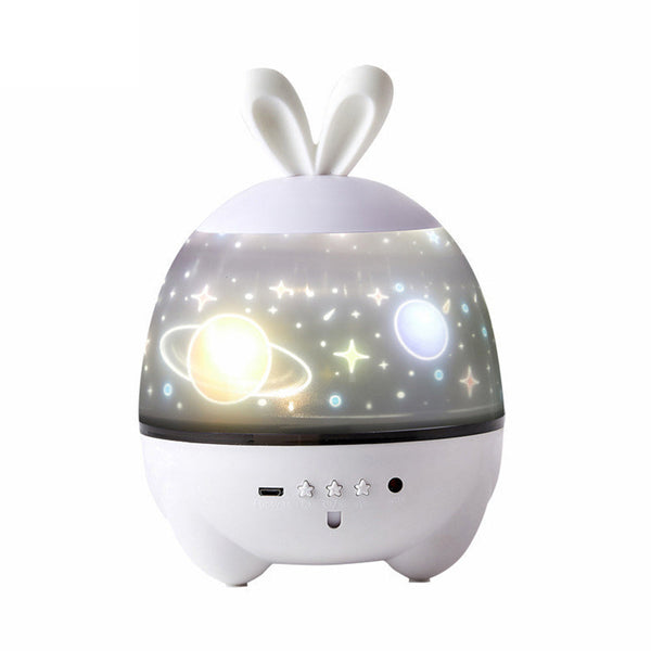 rabbit 6 kinds of pattern light Starry Sky Luminous Projection Nebula Music
