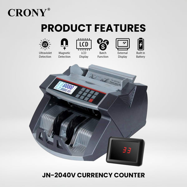 CRONY Banknote Verifiers JN-2040V Money Counter machine