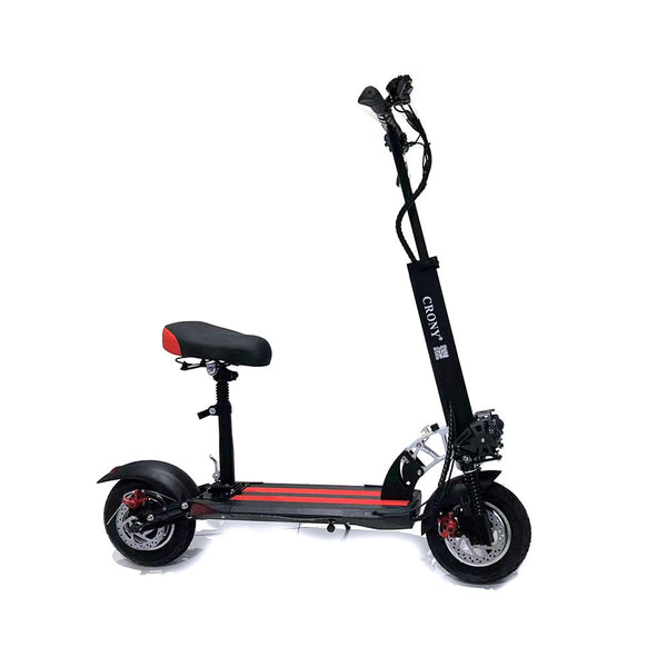 CRONY V10 Pro Red max speed 35km/h Fast Speed E-scooter 38v 1000w strong powerful electric scooter foldable 10 inch electric scooter (Refurbished)