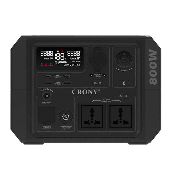 CRONY CN601-800W Portable Power Station Portable Outdoor Power Lithium Iron Phosphate Energy Storage Power