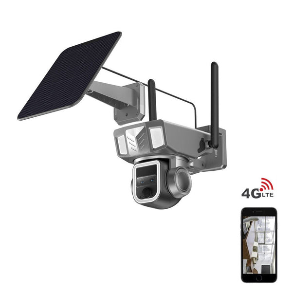 CRONY Y7B 4G-4K-8MP Solar Dual-lens Continuous Zoom Camera