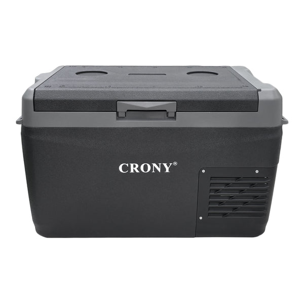 CRONY GC30 Portable Car Refrigerator 29L, 12V/24V DC & 100-220V AC Electric Cooler, -20°C to 20°C Temperature Range, LED Control Panel, Interior LED Light, Bottle Opener & Cup Holder, 1-Year Warranty