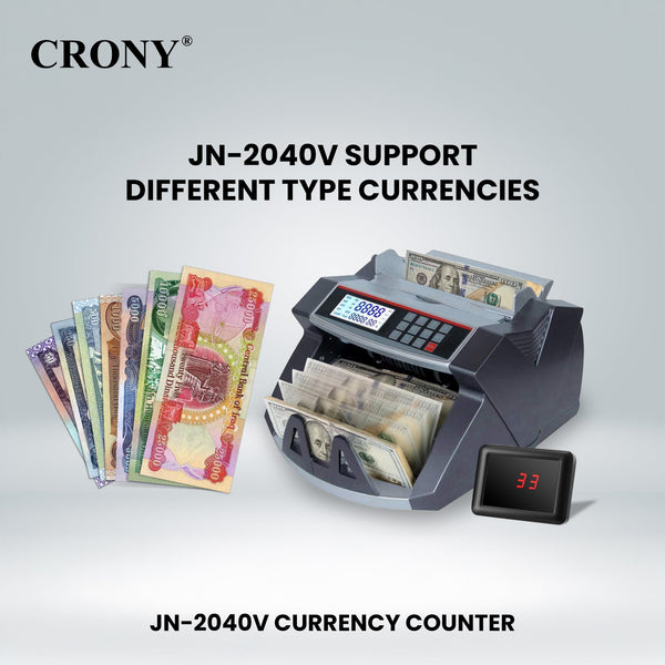 CRONY Banknote Verifiers JN-2040V Money Counter machine