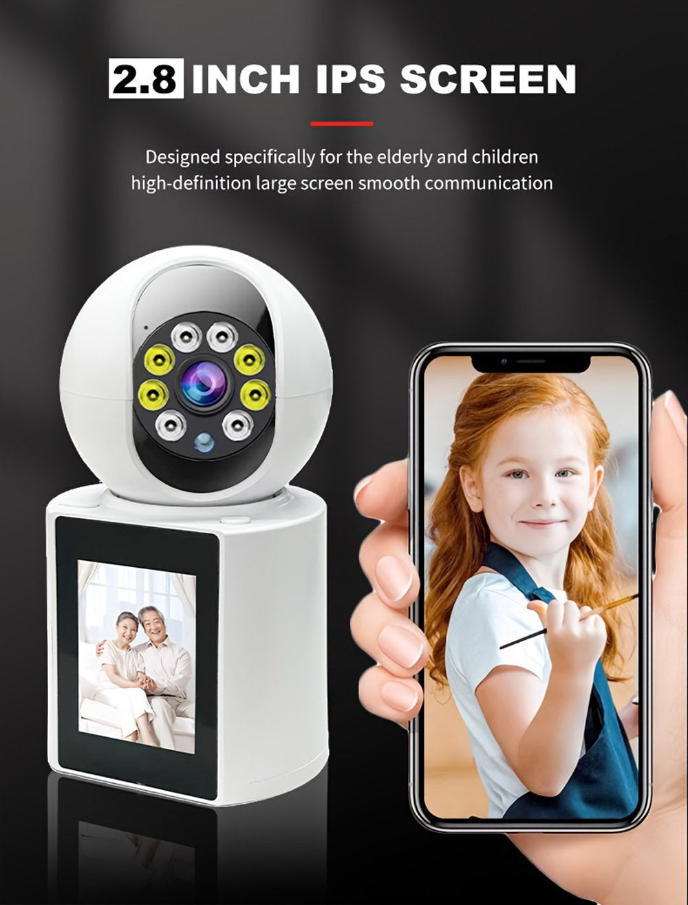 CRONY IV-20 V360Pro APP 1080P Video Calling WIFI HD Camera One-Click Video Calling Infrared Night Vision Video Baby Monitoring Camera