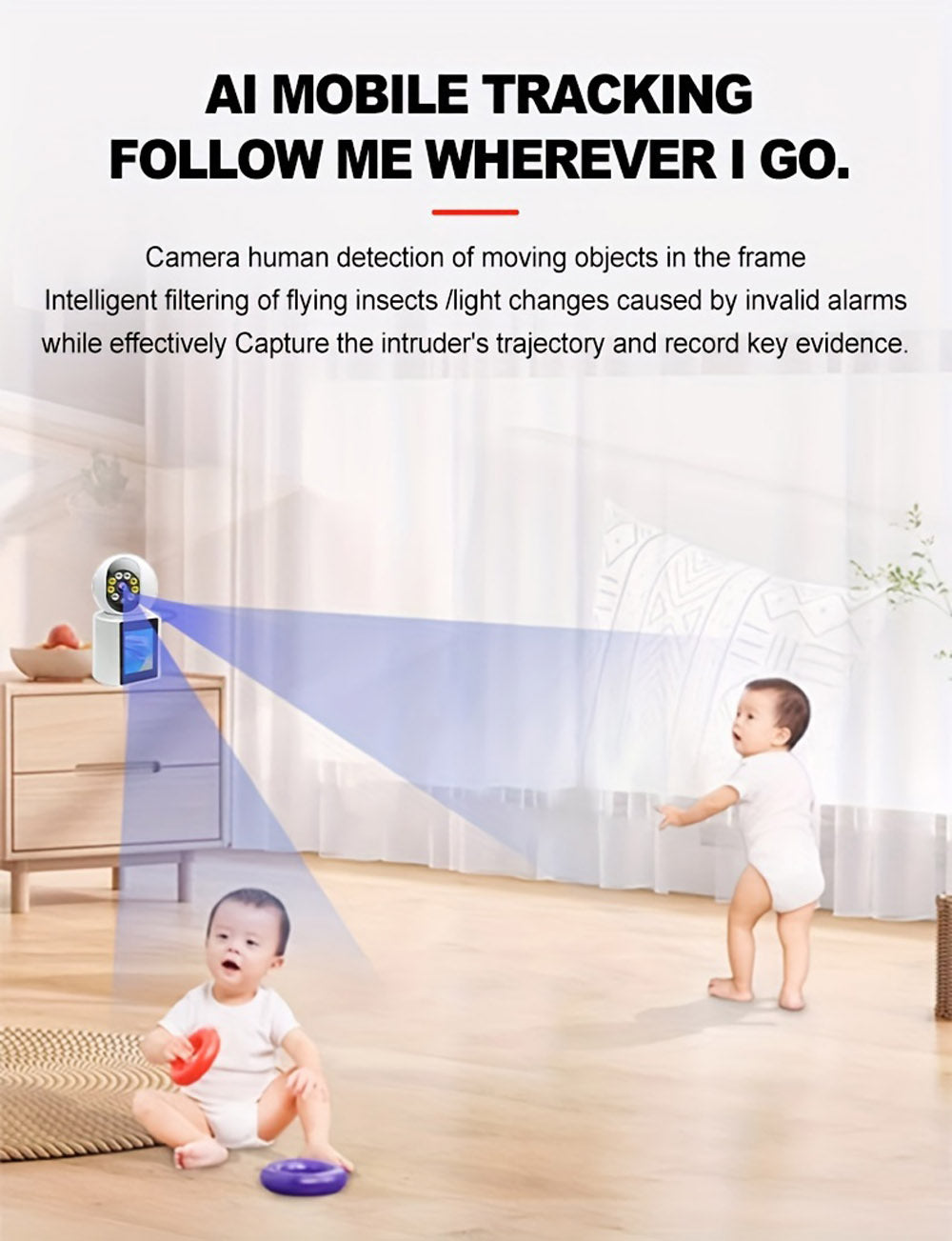 CRONY IV-20 V360Pro APP 1080P Video Calling WIFI HD Camera One-Click Video Calling Infrared Night Vision Video Baby Monitoring Camera