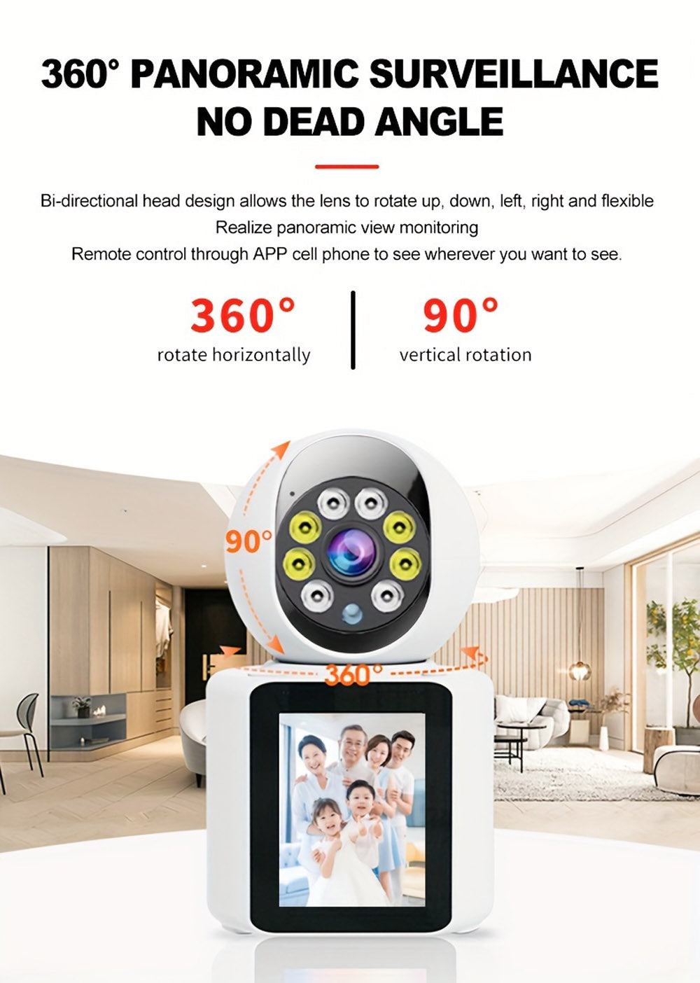 CRONY IV-20 V360Pro APP 1080P Video Calling WIFI HD Camera One-Click Video Calling Infrared Night Vision Video Baby Monitoring Camera