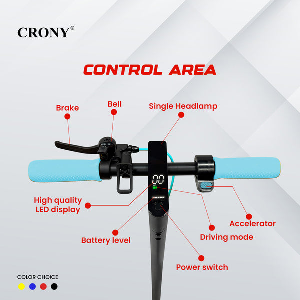 CRONY XM M365 blue with Suspension and APP E-Scooter Max speed 45 KM/H Electric Scooter Aluminium Alloy Folded 8.5 Inch tires
