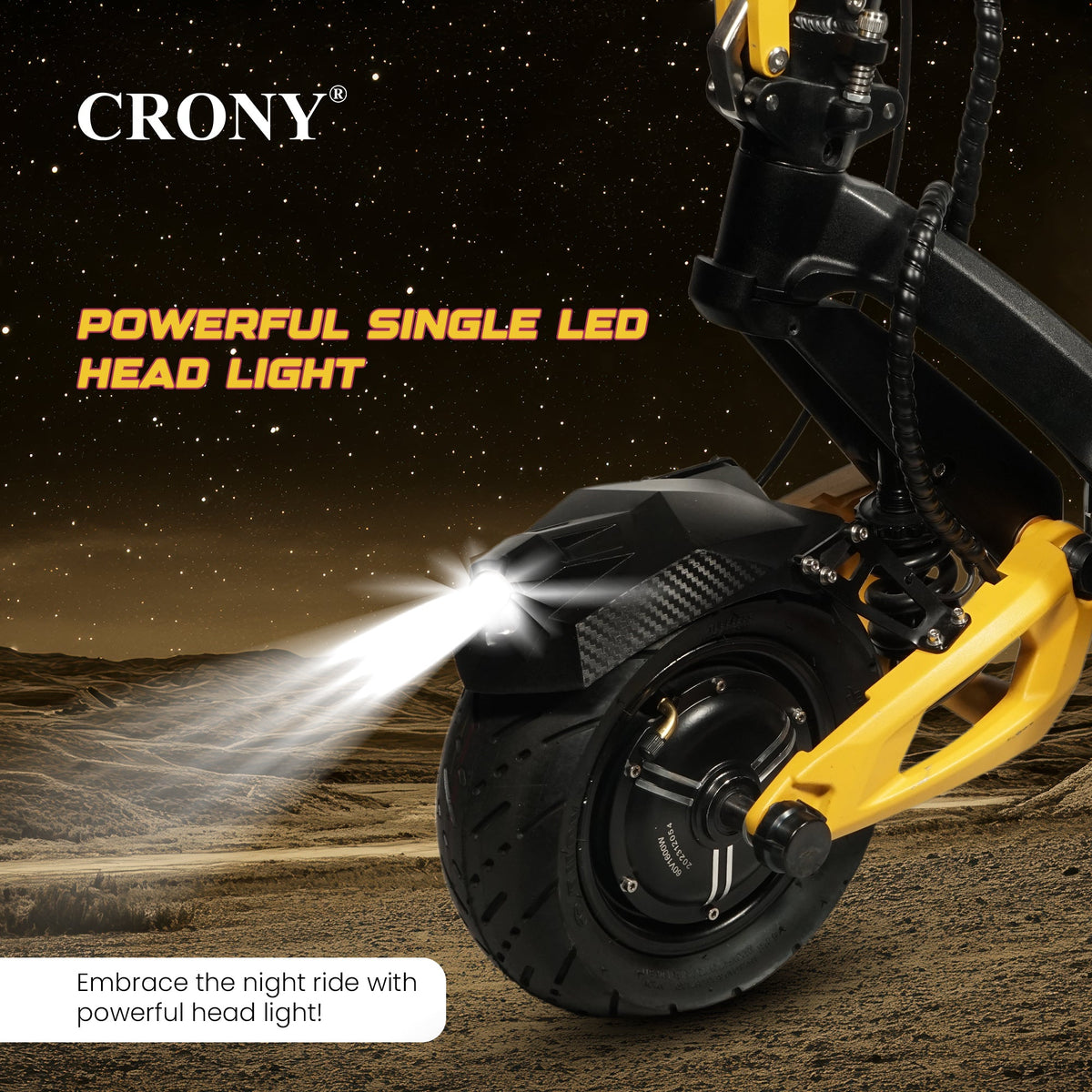 CRONY V8 Electric Scooter 1600W x2 Motors 60V/26AH Battery 40-80KM Range Disc Brakes Front/Rear Suspension Detachable Battery