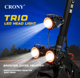 CRONY T4 big display high speed E-scooter with Seat Foldable Electric Scooter 10inch Black , Smart Lock and App