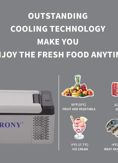 CRONY Car Refrigerator 9L-C9 compressor beauty mini fridge cosmetics skincare mobile cooler box
