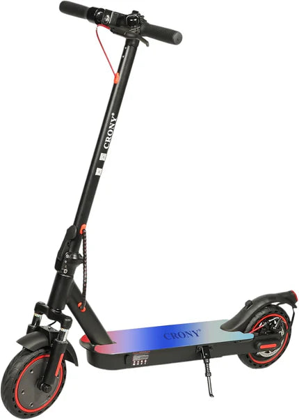 CRONY M365 Foldable Electric Scooter with Front Suspension & Durable Honeycomb Tires, 7-Colors LED Deck Lights, Lightweight Commuter Scooter with for Adults & Kids, Smart App Control
