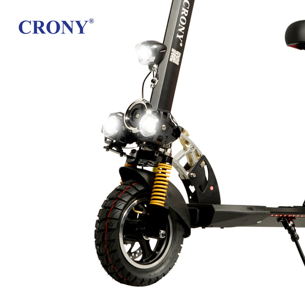 CRONY V10+ PRO 1500W 10 inch Wide tire High configuration E-Scooter Electric Scooter 10" Off-Road Tires Bluetooth Speaker Phone Holder