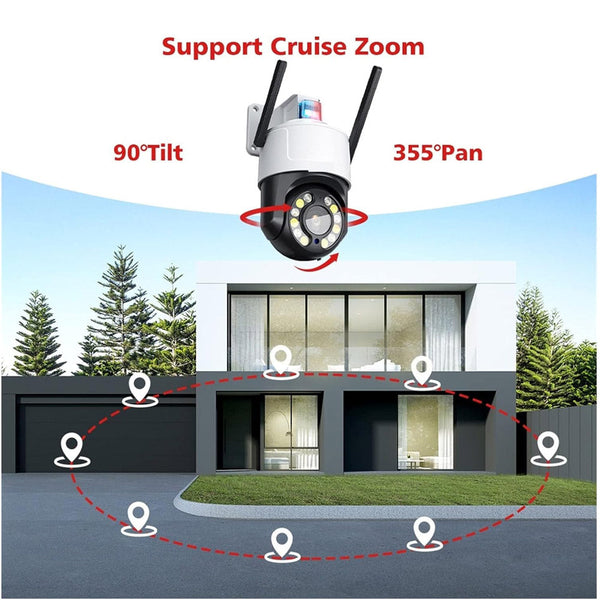 CRONY 4G ball machines 5X Camera WIFI ball machines Camera Optical Zoom HD 1080P 5MP CCTV PTZ IP Camera