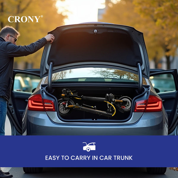 CRONY V10+ PRO 1500W 10 inch Wide tire High configuration E-Scooter Electric Scooter 10" Off-Road Tires Bluetooth Speaker Phone Holder