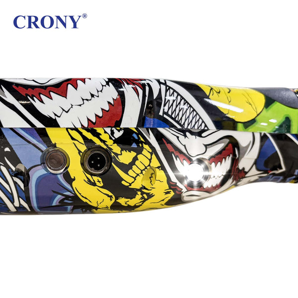 CRONY D1+ Yellow Smart Self-Balancing Hoverboard 250W Bluetooth Speaker, LED Lights, ABS Body, 12KM/H Speed, 15KM Range, Electric Hoverboard for Kids & Adults