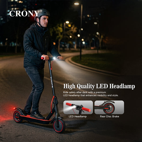 CRONY XM M365 red with Suspension and APP E-Scooter Max speed 45 KM/H Electric Scooter Aluminium Alloy Folded 8.5 Inch tires