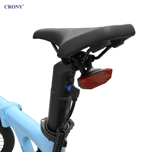 CRONY A20 Electric Bike, 350W Motor, 25–30 km/h Top Speed, 36V 9.6Ah Battery, 35–50 km Pure Electric Range, 80–100 km Assisted Range, 20-Inch Tires, Torque Sensor, Carbon Belt Drive, 2.4" IPS Color Display, Smart App, Foldable E-Bike