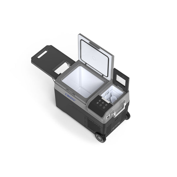 CRONY B35IM Ice Maker refrigerator with wheels Lever 38L Portable Ice Maker & Freezer Home & Car Use -20°C 7 Bullet Ice LED Control Wheels