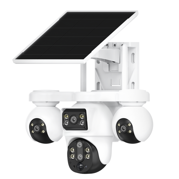 CRONY BP19DL V380 PRO 8MP 4G Solar Security Camera, 10X Zoom, 355° PTZ Outdoor CCTV Camera with 8000mAh Battery, AI Human Detection, Motion Tracking, Two-Way Audio, Night Vision, IP65 Waterproof