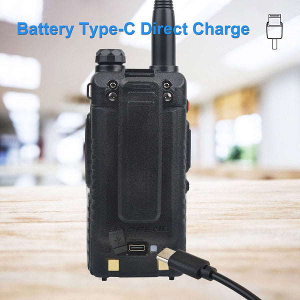 UV-5RH 7W VHF UHF 136-174MHz 220-260MHz 400-520MHz Tri-Bands 999Ch Frequency Search Weather Forecast FM Walkie Talkie