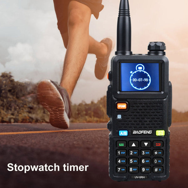 UV-5RH 7W VHF UHF 136-174MHz 220-260MHz 400-520MHz Tri-Bands 999Ch Frequency Search Weather Forecast FM Walkie Talkie