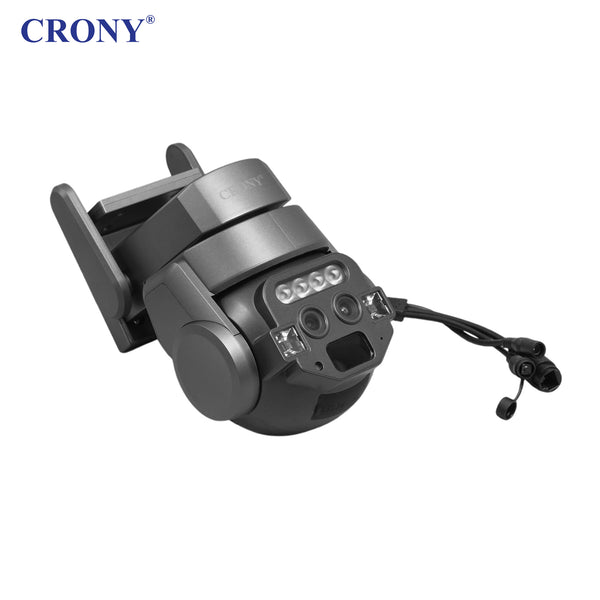 CRONY Care CamPro CM-Q820EM 6MP PTZ Wireless Security Camera, 2K Dual Lens, WiFi & Ethernet, 275° Pan 90° Tilt, Two-Way Audio, IR Night Vision, Motion & Human Detection, TF Card & Cloud Storage, Android & iOS App