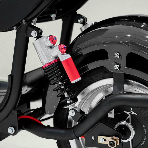 CRONY NEW X1 Harley Electrocar car With BT Speaker 65KM/H Electrocar car Citycoco Fat Tire Electric Motorcycle Black