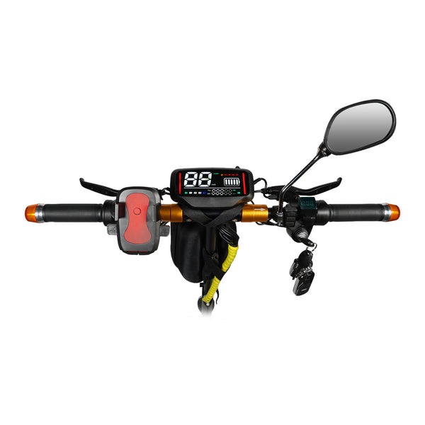 CRONY V10+ LED 1500W 10-inch Wide Tire High Configuration E-Scooter, High-Speed Electric Scooter for Outdoor Roads with Bluetooth Speaker.