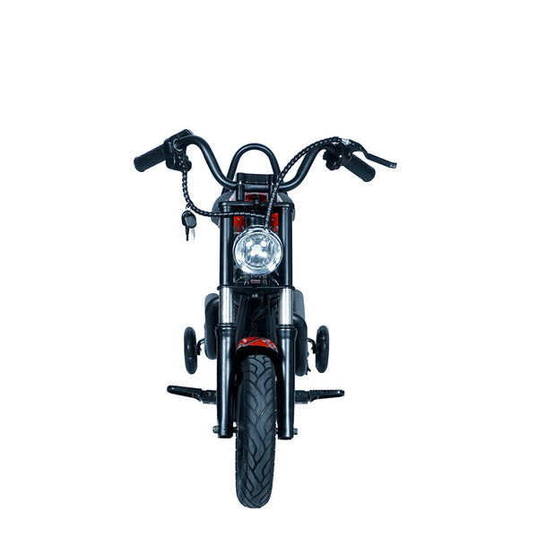 CRONY YY-7S8P Electric Scooter 180W Motor 24V/5.2AH Battery 10-12KM Range Front Suspension Normal Brake LCD Display Harley Motorcycle Electric Motorcycle