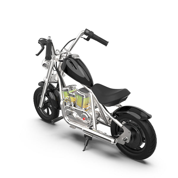 CRONY EL-MB03C Children Harley silver plating With APP Bluetooth Motor sounds and fake smoke LED light Electric Motorcycle