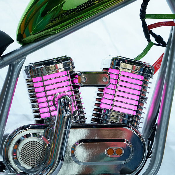 CRONY EL-MB03C Children Harley silver plating With APP Bluetooth Motor sounds and fake smoke LED light Electric Motorcycle