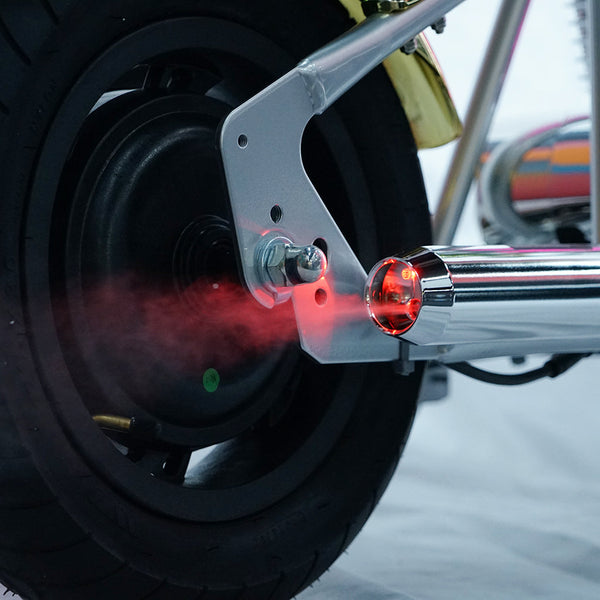 CRONY EL-MB03C Children Harley silver plating With APP Bluetooth Motor sounds and fake smoke LED light Electric Motorcycle