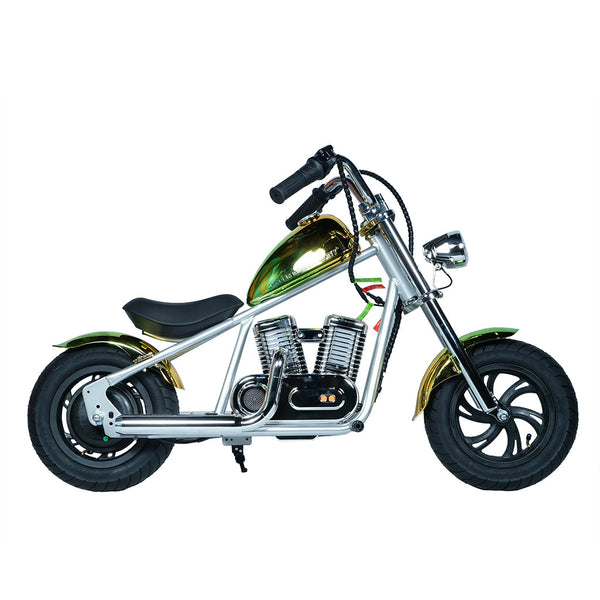 CRONY EL-MB03C Children Harley silver plating With APP Bluetooth Motor sounds and fake smoke LED light Electric Motorcycle