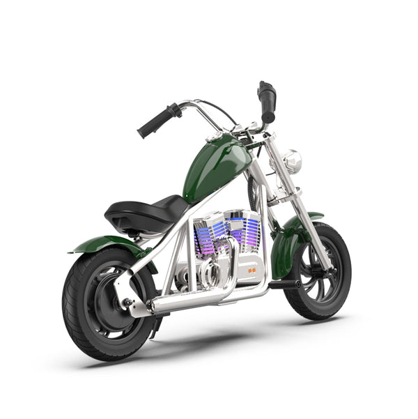 CRONY EL-MB03C Children Harley silver plating With APP Bluetooth Motor sounds and fake smoke LED light Electric Motorcycle