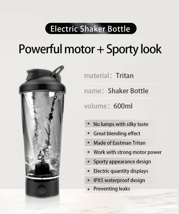 CRONY VT-006 Self-mixing Cup Portable Sustainable Rechargeable Plastic Electric Shaker Water Bottles