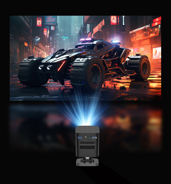 C1000 3D upright Projector with BT speaker Mini 1080p Wifi Smart Led Dlp Android Mobile Home Theater Portable Pico Pocket Video Projector With Battery