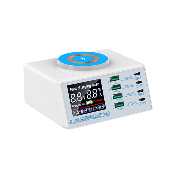 CRONY WLX-X9M Multi-functional Charger Station multifunction chargers High Power 110W 8-Ports Multiple Usb C Charger