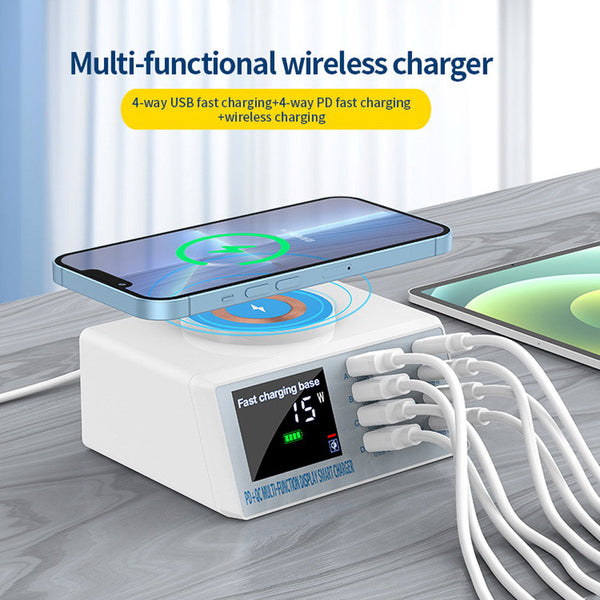 CRONY WLX-X9M Multi-functional Charger Station multifunction chargers High Power 110W 8-Ports Multiple Usb C Charger