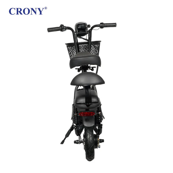 CRONY JL005-02 Small Harley Electric Bicycle Folding Electric Scooter 2 Wheels Electric Motorcycle with Basket