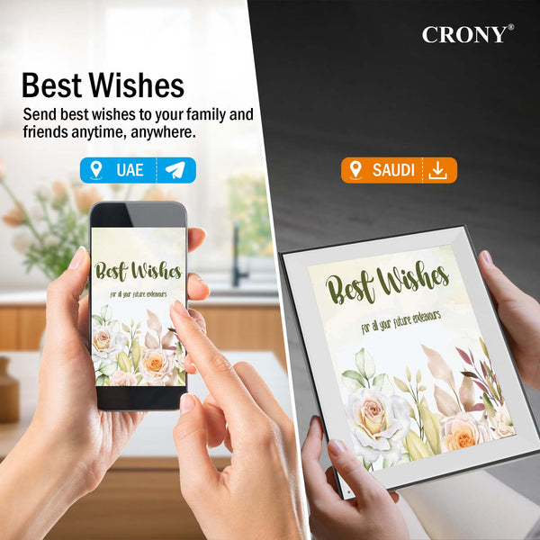 CRONY JT16.2M-102 16.2 Inch WIFI Digital Photo Frame Android WiFi Cloud Digital Photo Frame – 32GB Touch Screen Display (JT162M-I02)