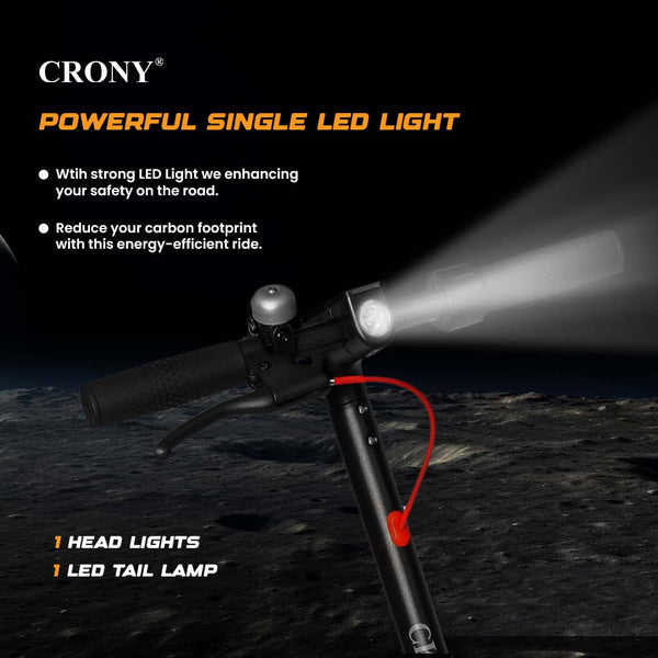 CRONY M365 Electric Scooter with 250W Motor 36V Battery App Connectivity Quick Easy Folding Rear Disc Brake