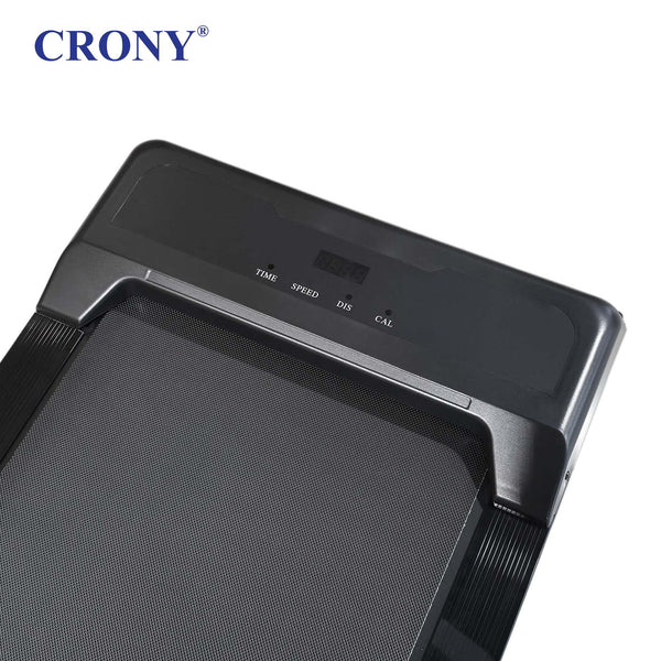 CRONY QK-3001 Electric Walking Machine, 1.3HP Peak Motor, 1–6 km/h Speed, LED Display, Remote Control, Bluetooth App, 100kg Weight Capacity, Compact Treadmill for Home & Office
