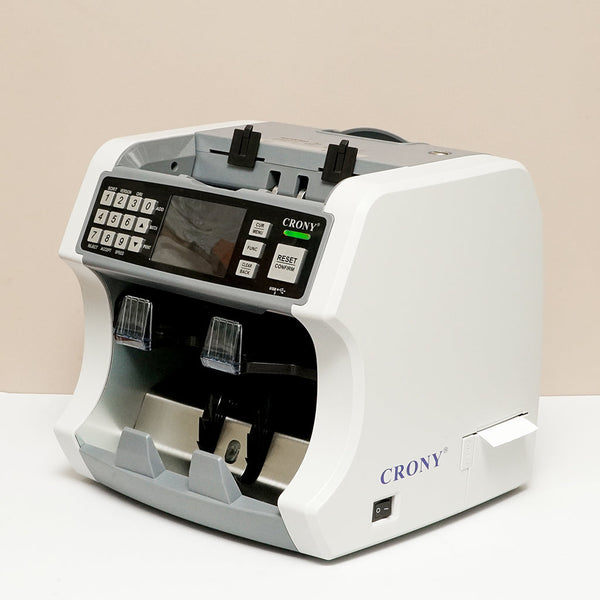 CRONY S200 High-Speed Smart Bill Counter 1000 Notes/Min Built-in Thermal Printer Touch Screen Banknote Verifiers