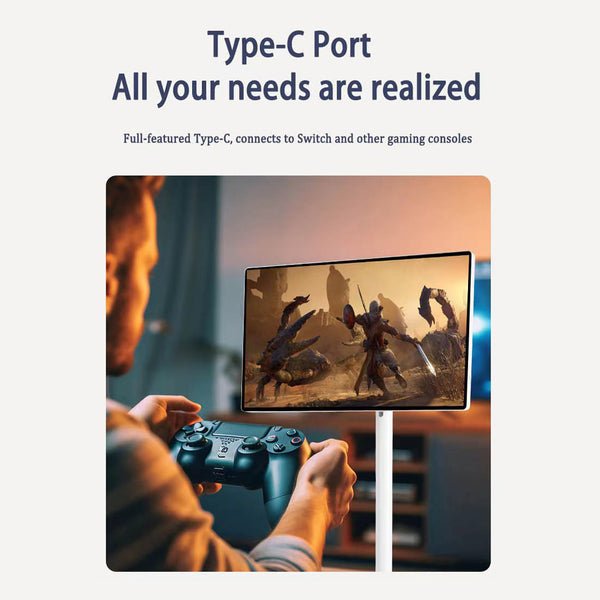 Crony TX24-1 24inch Smart Interactive Mobile Screen,1080 x 1920 IPS Swivel Screen,10000mAh Battery