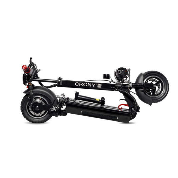 CRONY V10 Big Display+Seat Electric Scooter 1200W Motor 48V/14AH Battery 25-35KM Range Disc Brakes Front/Rear Suspension