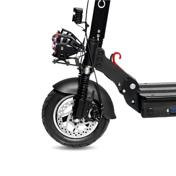 CRONY V10 Big Display+Seat Electric Scooter 1200W Motor 48V/14AH Battery 25-35KM Range Disc Brakes Front/Rear Suspension