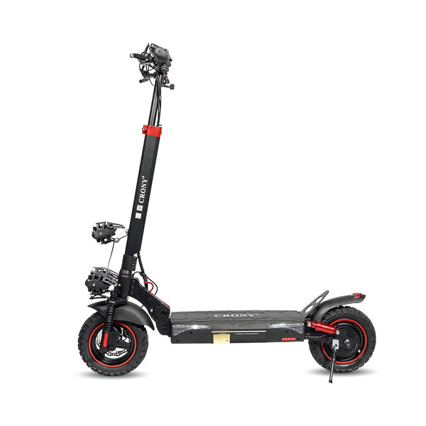 CRONY T4 big display high speed E-scooter Foldable Electric Scooter 10inch Black with Seat, Smart Lock and App